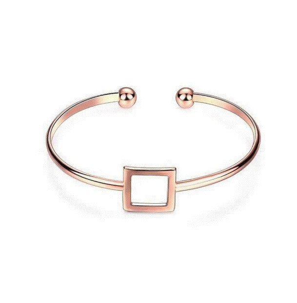 Brazalete Ocean Heart, Baño oro rosa, 18K, OH19-77