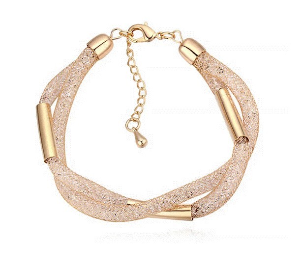 Brazalete Ocean Heart, Baño oro amarillo, 18K, OH17-61