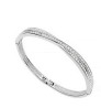 Brazalete Ocean Heart, Baño oro blanco, 18K, J7-13-44