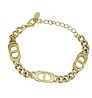 Pulsera Ocean Heart, Acero de titanio, Tono amarillo, OH-BR0004