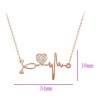 Collar Electro Doctor Cristal Oro 14k Laminado Rosa