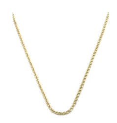 Cadena Torzal 1.5 mm 45 cm Oro Sólido 10k