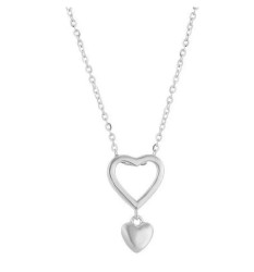 Collar Corazón Plata Italiana Ley .925 Regalo Amor