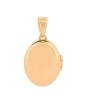 Dije Oval Love Relicario 1.5 cm Oro Sólido 14k