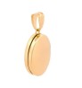 Dije Oval Love Relicario 1.5 cm Oro Sólido 14k
