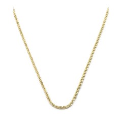 Cadena Torzal 1.5 mm 40 cm Oro Sólido 10k
