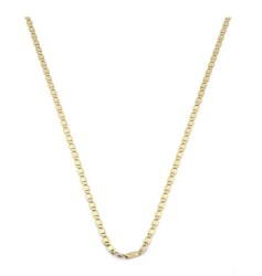 Cadena Espejo Oro Sólido Amarillo 45 cm 14k