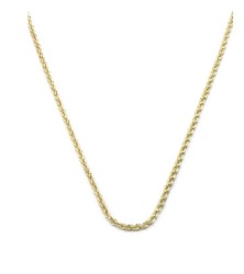 Cadena Torzal 1.5 mm 55 cm Oro Sólido 10k
