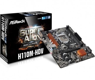 Tarjeta Madre ASRock micro ATX H110M-HDV, S-1151, Intel H110, HDMI,...