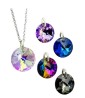 Set Collar 5 Dijes Corte Xilion Zvezda Plata 0.925 Mujer