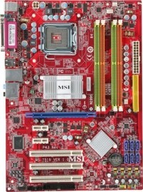 Tarjeta Madre MSI ATX P45 Neo-F, S-775, Intel P45 ICH10, 16GB DDR2,...