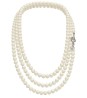 Set Collar Triple Aretes Pulsera Zvezda Plata 0.925 Mujer Crema