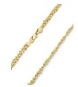 Cadena Gargantilla Dama Trenzada 3 mm Oro Sólido 14k
