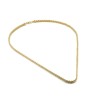Cadena Gargantilla Dama Trenzada 3 mm Oro Sólido 14k