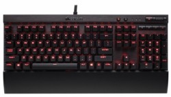 Teclado Gamer Corsair K70 LUX LED Rojo, Teclado Mécanico, Cherry MX...