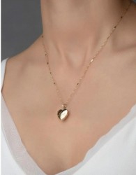 Cadena Con Dije De Corazón Relicario Love Oro Sólido 10k