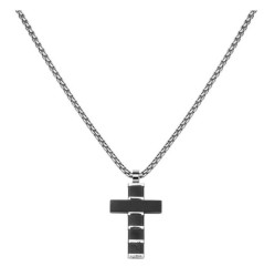 Collar de Acero Inoxidable Enso para Hombre EMN0103N Negro