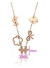 Collar Dijes Osito Oro 18k Laminado Para Regalo Rosa
