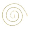 Cadena Egipcia Oro 18k Laminado 50cm 3 Mm De Grosor