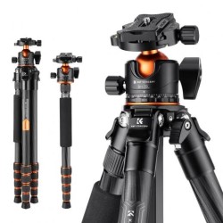 156cm Trípode Fibra de Carbono para Cámara + Rótula de Bola, Carga 15kg - A255C2+BH-35L