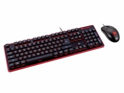 Kit Gamer de Teclado y Mouse Cougar DEATHFIRE, Alámbrico, USB, Negro