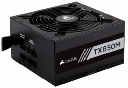 Fuente de Poder Corsair TX850M 80 PLUS Gold, 20 4 pin ATX, 140mm, 850W