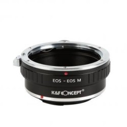 Lentes Canon EOS EF a Canon EOS M Adaptador de montura de lente K&F Concept M12142 Adaptador de lente