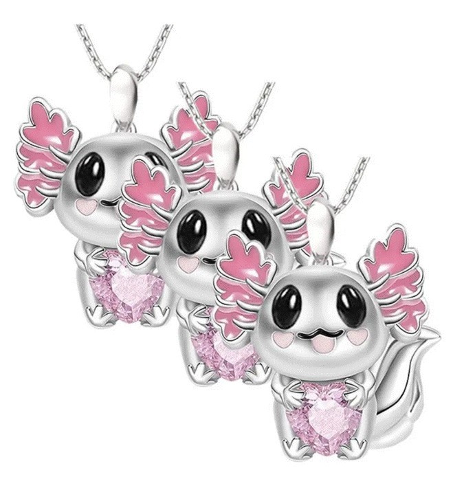 Collar con Dije de Axolote