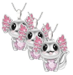 Collar con Dije de Axolote