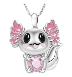 Collar con Dije de Axolote