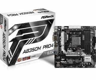 Tarjeta Madre ASRock micro ATX AB350M Pro4, S-AM4, AMD B350, HDMI, ...