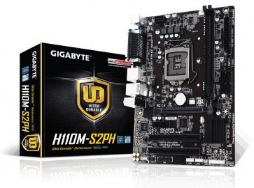 Tarjeta Madre Gigabyte micro ATX GA-H110M-S2PH, S-1151, Intel H110,...