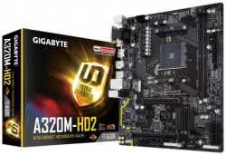 Tarjeta Madre Gigabyte micro ATX GA-A320M-HD2, S-AM4, AMD A320, HDM...
