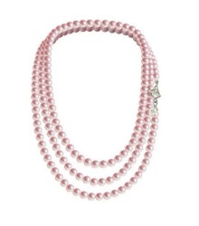 Set Collar Triple Aretes Pulsera Zvezda Plata 0.925 Mujer Rosa claro