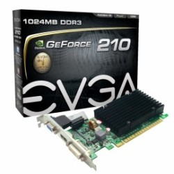 Tarjeta de Video EVGA NVIDIA GeForce 210, 1GB 64-bit GDDR3, PCI Exp...