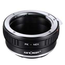 Lentes Pentax K a lente Sony E Adaptador de montura K&F Concept M17101