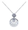 Dije Ocean Heart, Baño oro blanco, 18K, OH16-812