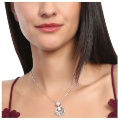 Dije Ocean Heart, Baño oro blanco, 18K, OH16-812
