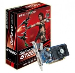 ECS GeForce NGT220C, 512MB DDR2, 1DVI, 1VGA, HDCP PCIe 2.0