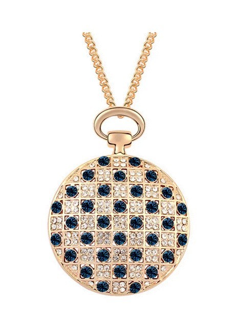 Collar Ocean Heart, Baño oro amarillo, 18K, AC16-614