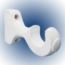 1/2 BALL WD POLE 4´ WHITE GRABER.
