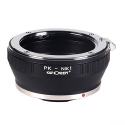 Lentes Pentax K a Nikon 1 Adaptador de montura de lente K&F Concept M17201 Adaptador de lente