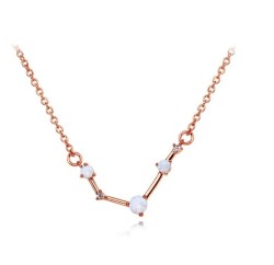 Collar Hera constelación Aries rosegold hecho de chapa de oro rosa 18K