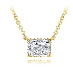 Collar Ania dorado hecho de plata .925 con chapa de oro amarillo 18K.