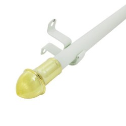 CORTINERO 7-16 BLANCO CON DORADO 84-120 PULGADAS GRABER.