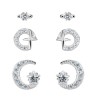 Set de Aretes Enso 925 Para Mujer ESE127S Plateado