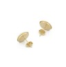Aretes Circulo Bisel Abulón 0.8 cm 10k