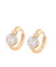 Arracadas Cristales Austriacos Niña o Adulto Oro 18K Laminado Dorado