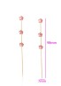 Aretes Largos Cristales Austriacos Flor Oro 18K Laminado Dorado