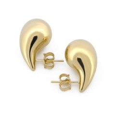 Arete Gota 1.3 cm Oro Sólido 10k